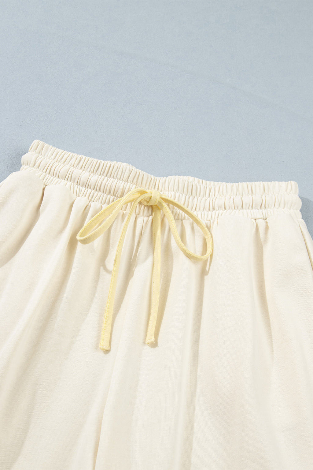 White Summer Color-Blocked Star Patchwork Pants
