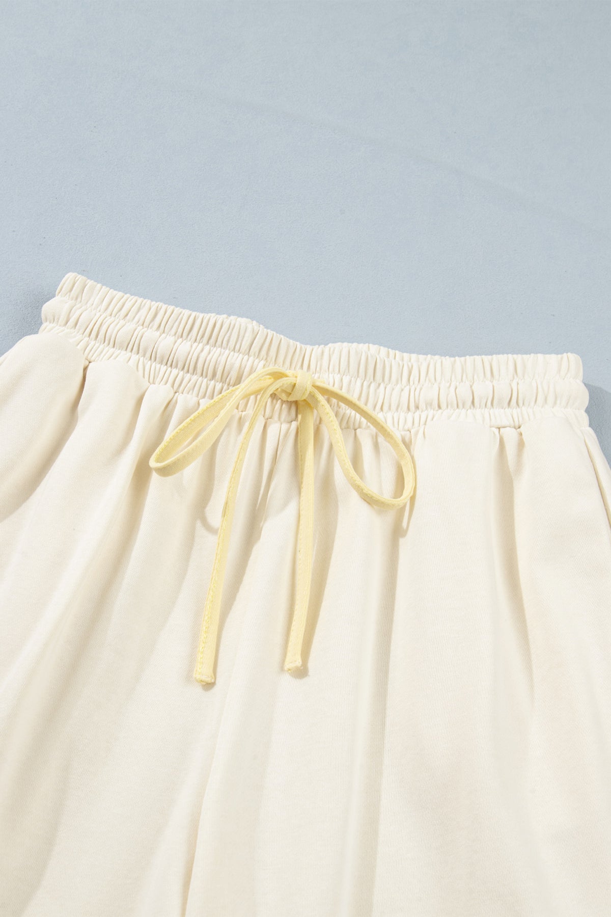 White Summer Color-Blocked Star Patchwork Pants