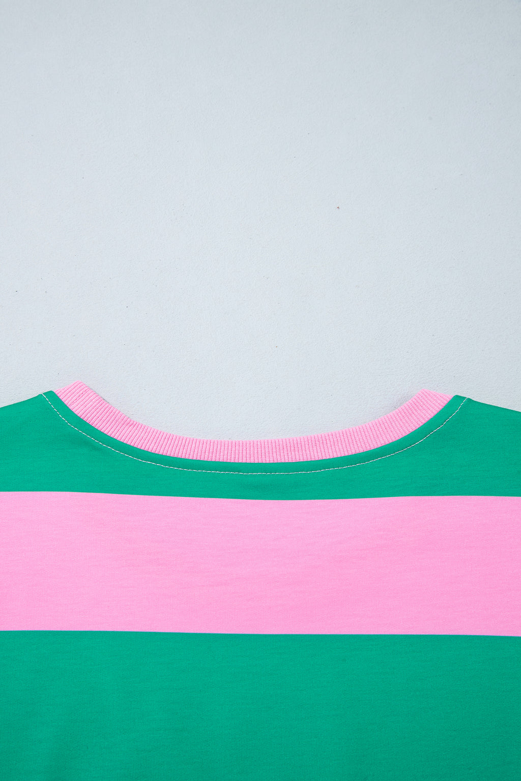 Green Stripe Festive Holly Jolly Printed Casual Plus Size Sweatshirt